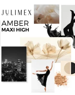 Amber Maxi High - figi z bardzo wysokim stanem - beżowe