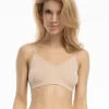 Bamboo Bralette - miękki biustonosz bez fiszbin - beżowy