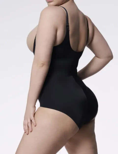 Body modelujące - 219 Basic Body Open Bust - body wyszczuplające pod biust - czarne