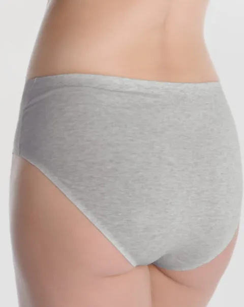 Cotton Classic - bawełniane figi damskie - szare