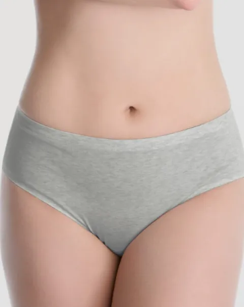 Cotton Classic - bawełniane figi damskie - szare