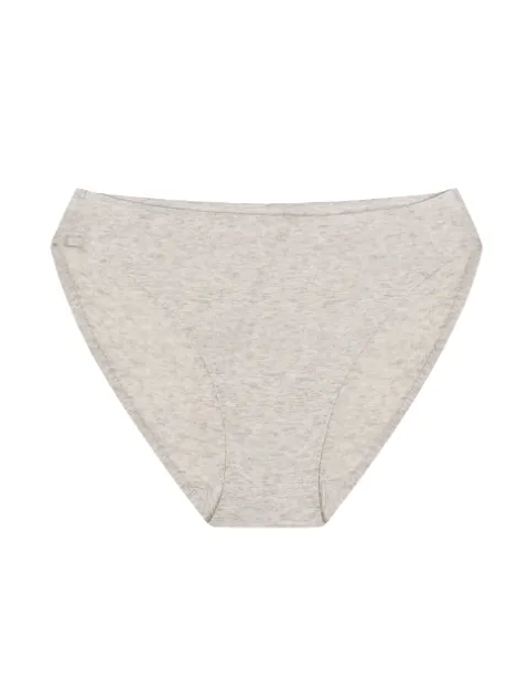 Cotton Hi-Cut - bawełniane figi damskie - szare