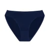 Cotton Hi-Cut - bawełniane figi damskie - granatowe