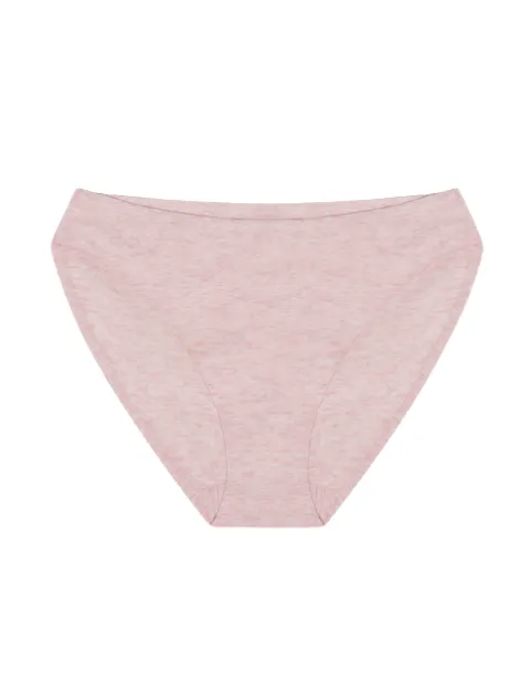 Cotton Hi-Cut - bawełniane figi damskie - różowe