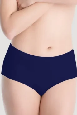 Cotton Midi figi damskie - granatowe