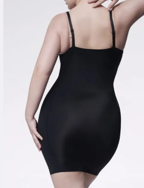 Halka modelująca - 222 Basic Slip Open Bust - halka wyszczuplająca pod biust - czarna
