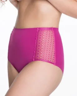 Opal Maxi - majtki z wysokim stanem - purpurowe