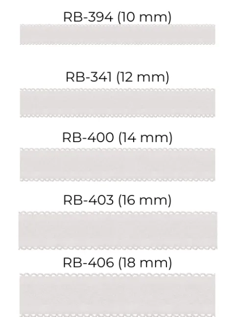 Ramiączka z koronką - materiałowe ramiączka ozdobne - białe