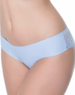 Tanga Brasil - koronkowe brazyliany - jasnoniebieski
