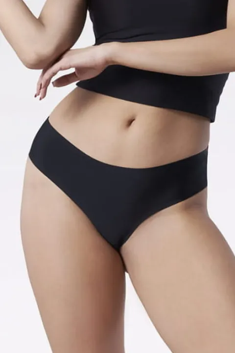 Tanga Brasil - koronkowe brazyliany - czarny